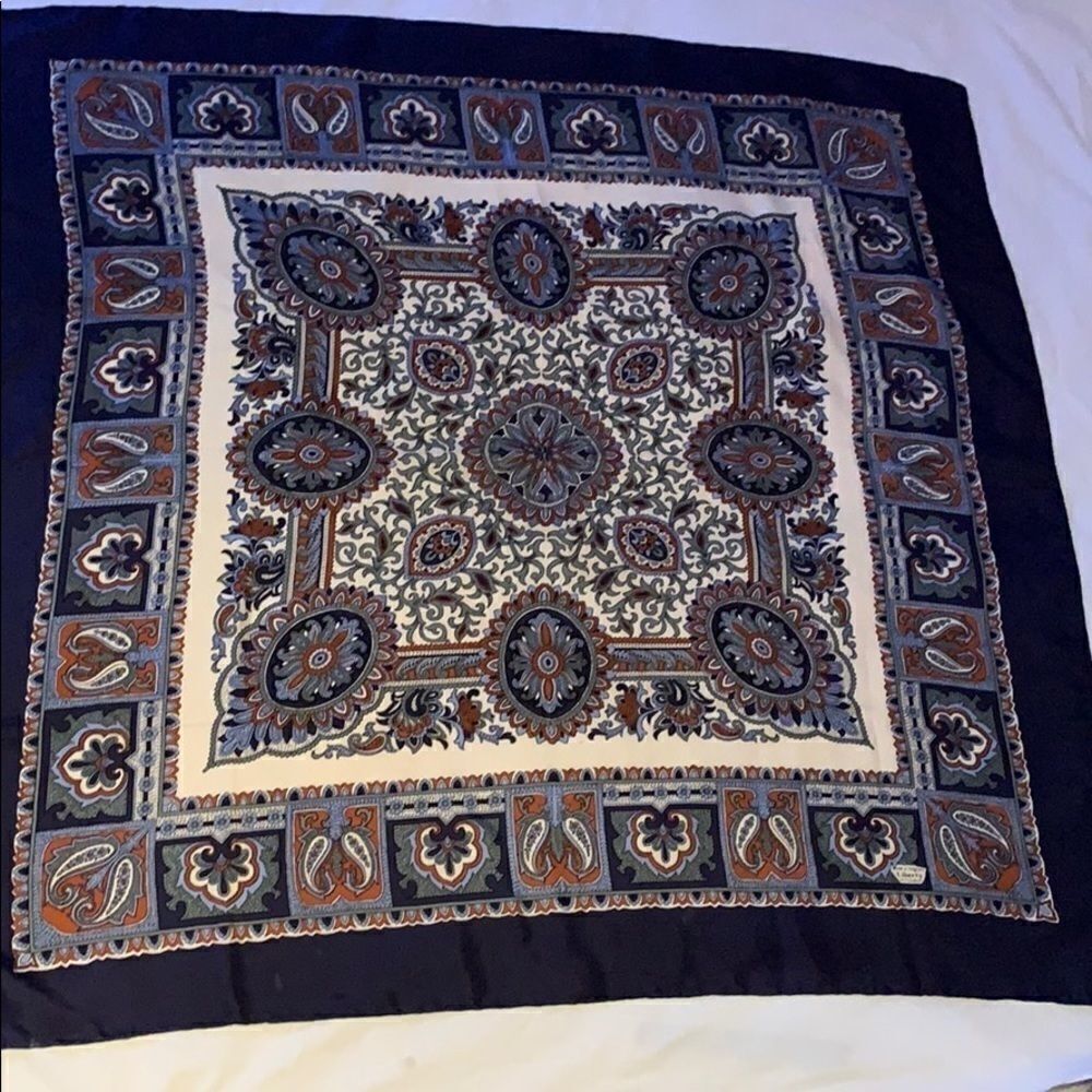 Huge vintage Liberty of London paisley silk scarf